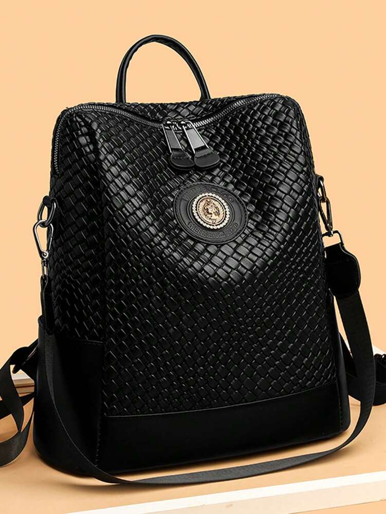Luxury Leather Designer Backpack For Women Large Capacity Multifunctional Travel Shoulder Bag Fashion High Quality Girl School Bookbag