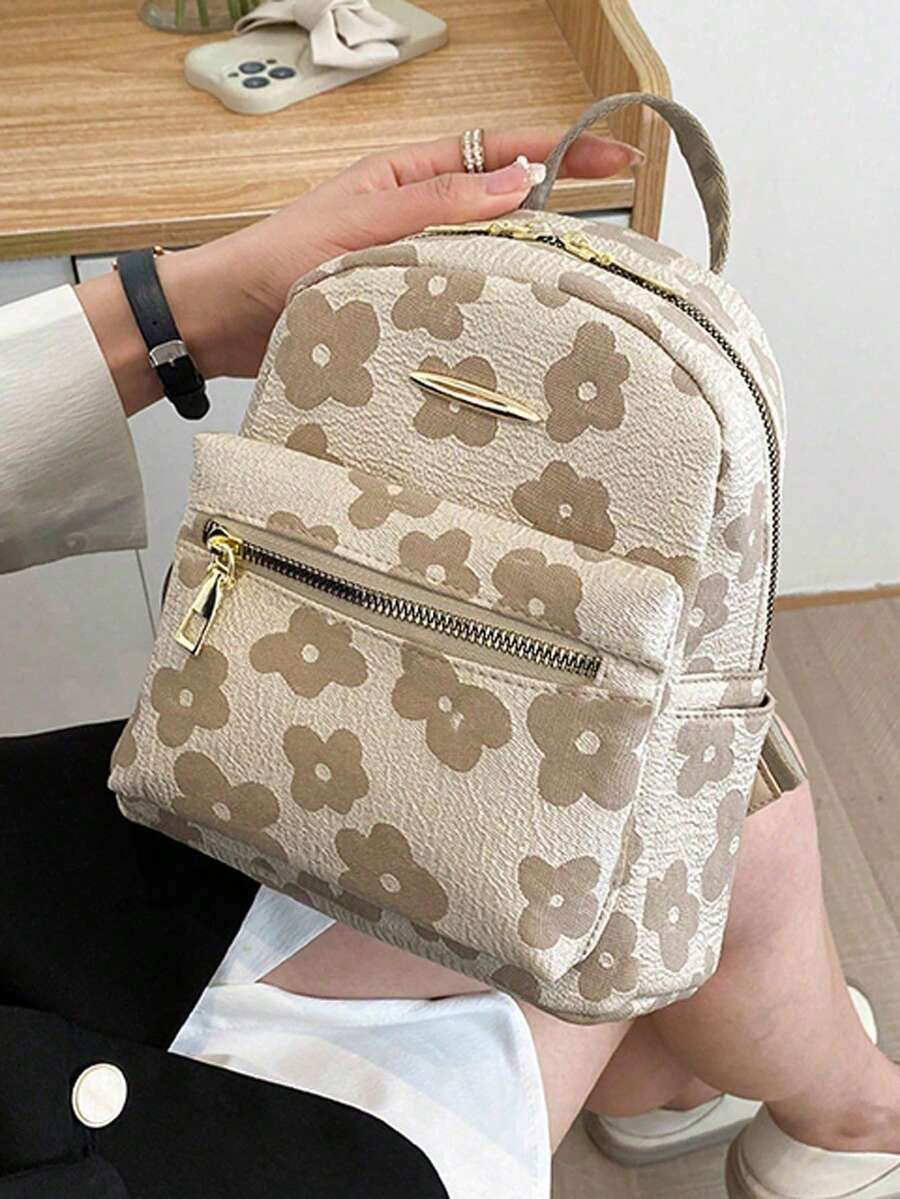 Corduroy Laptop Work Backpack For Women Small Waterproof Campus Daypack Business Commuting Travel Shoulder Bag Multi Pocket School Bag