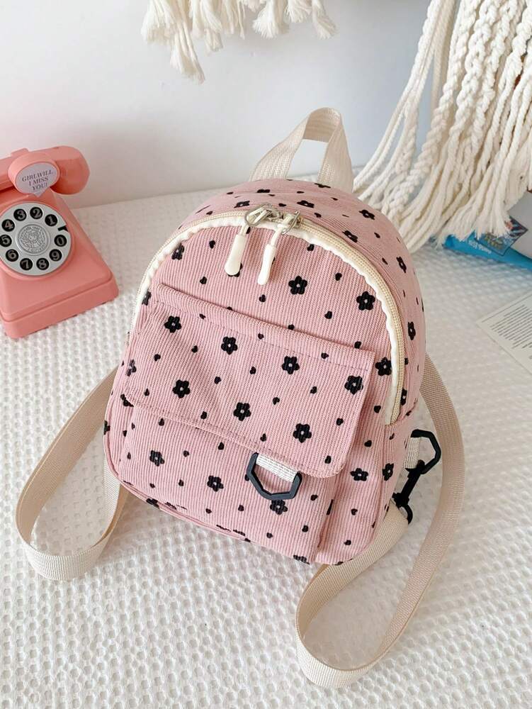 Cute Corduroy Lightweight Large Capacity Backpack For School Travel Teen Girls College Women Casual Rucksack Preppy Back To School Essentials