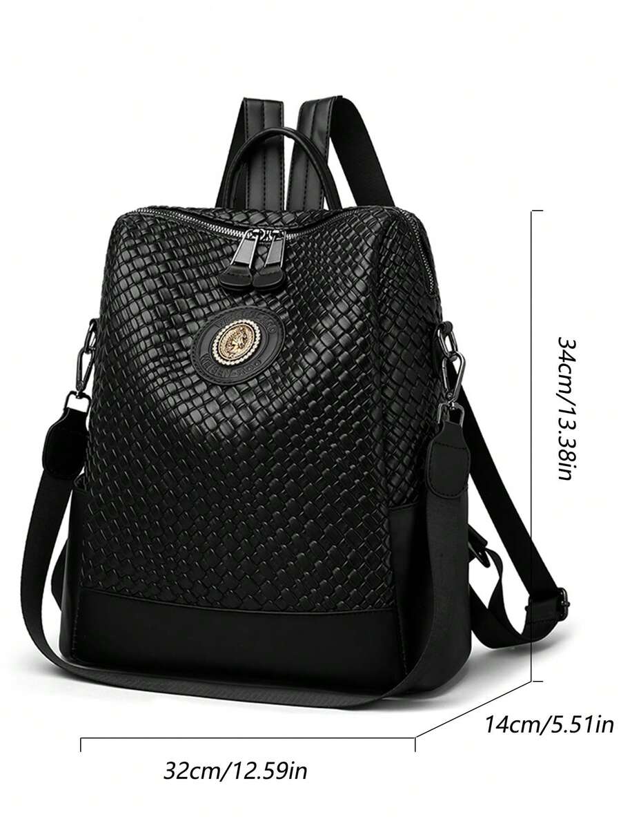 Luxury Leather Designer Backpack For Women Large Capacity Multifunctional Travel Shoulder Bag Fashion High Quality Girl School Bookbag