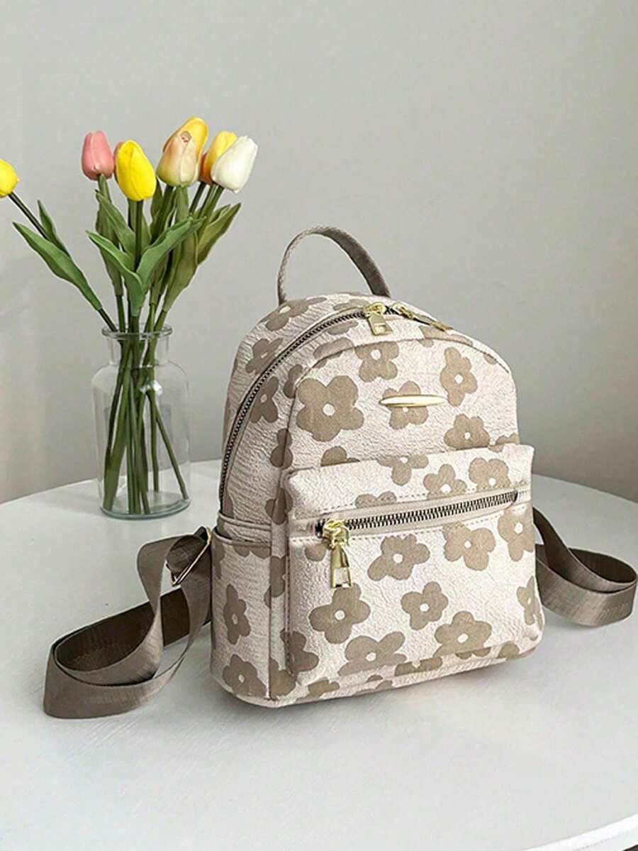 Corduroy Laptop Work Backpack For Women Small Waterproof Campus Daypack Business Commuting Travel Shoulder Bag Multi Pocket School Bag