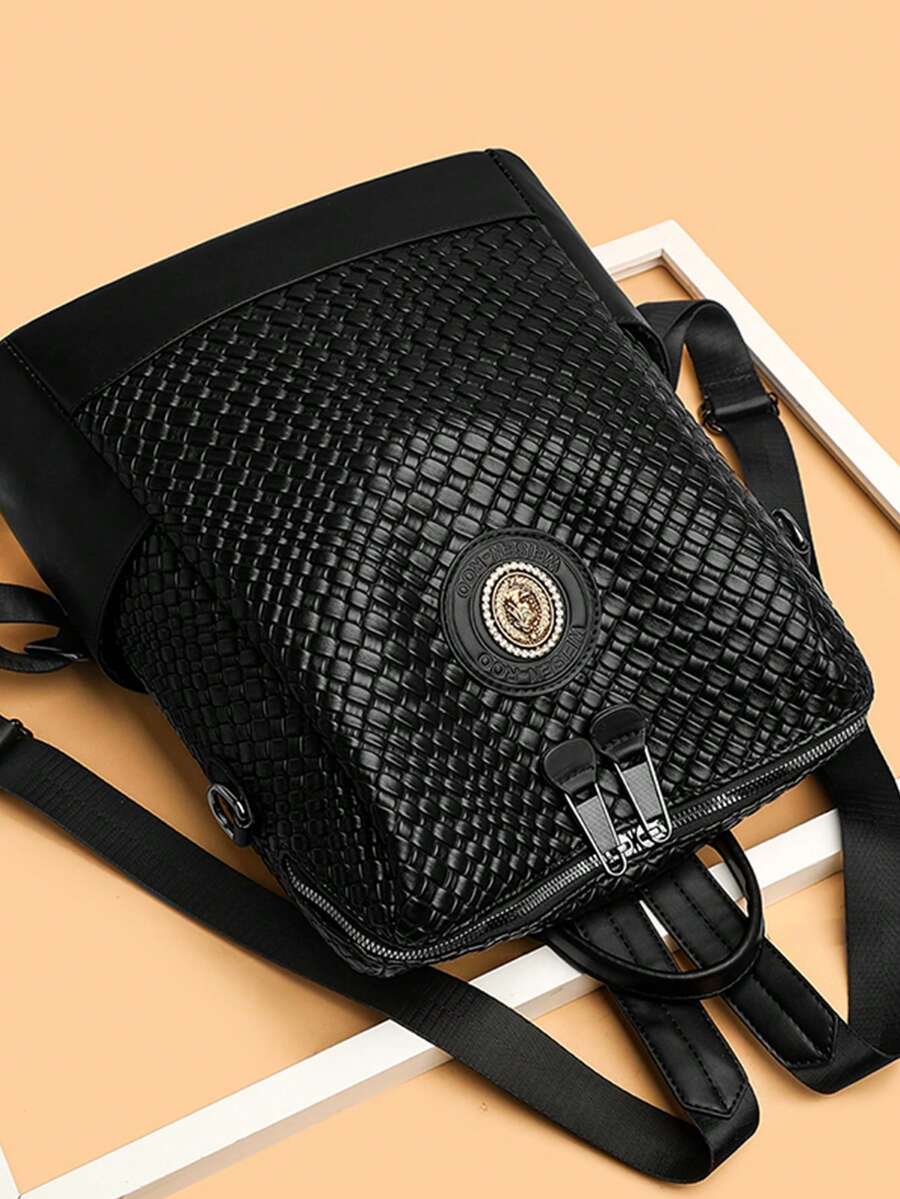 Luxury Leather Designer Backpack For Women Large Capacity Multifunctional Travel Shoulder Bag Fashion High Quality Girl School Bookbag