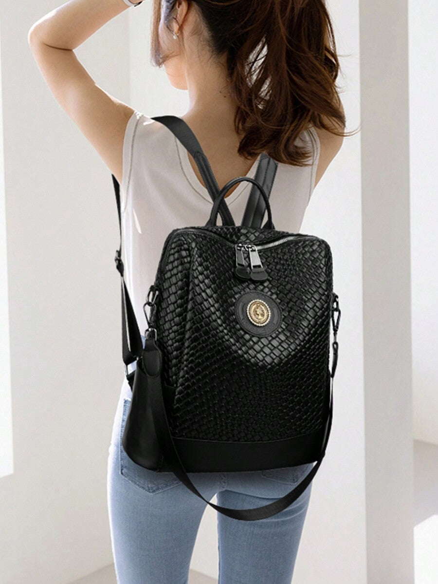 Luxury Leather Designer Backpack For Women Large Capacity Multifunctional Travel Shoulder Bag Fashion High Quality Girl School Bookbag