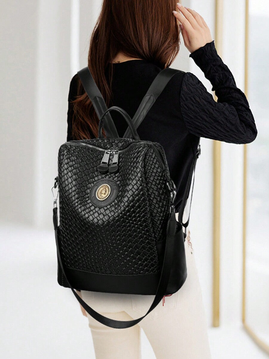 Luxury Leather Designer Backpack For Women Large Capacity Multifunctional Travel Shoulder Bag Fashion High Quality Girl School Bookbag