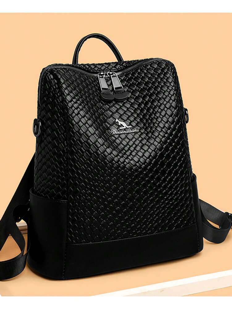 Luxury Leather Designer Backpack For Women Large Capacity Multifunctional Travel Shoulder Bag Fashion High Quality Girl School Bookbag