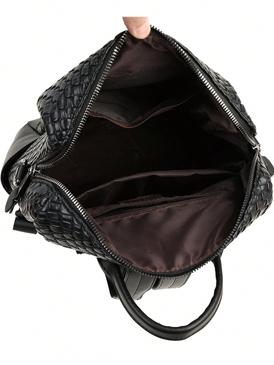 Luxury Leather Designer Backpack For Women Large Capacity Multifunctional Travel Shoulder Bag Fashion High Quality Girl School Bookbag