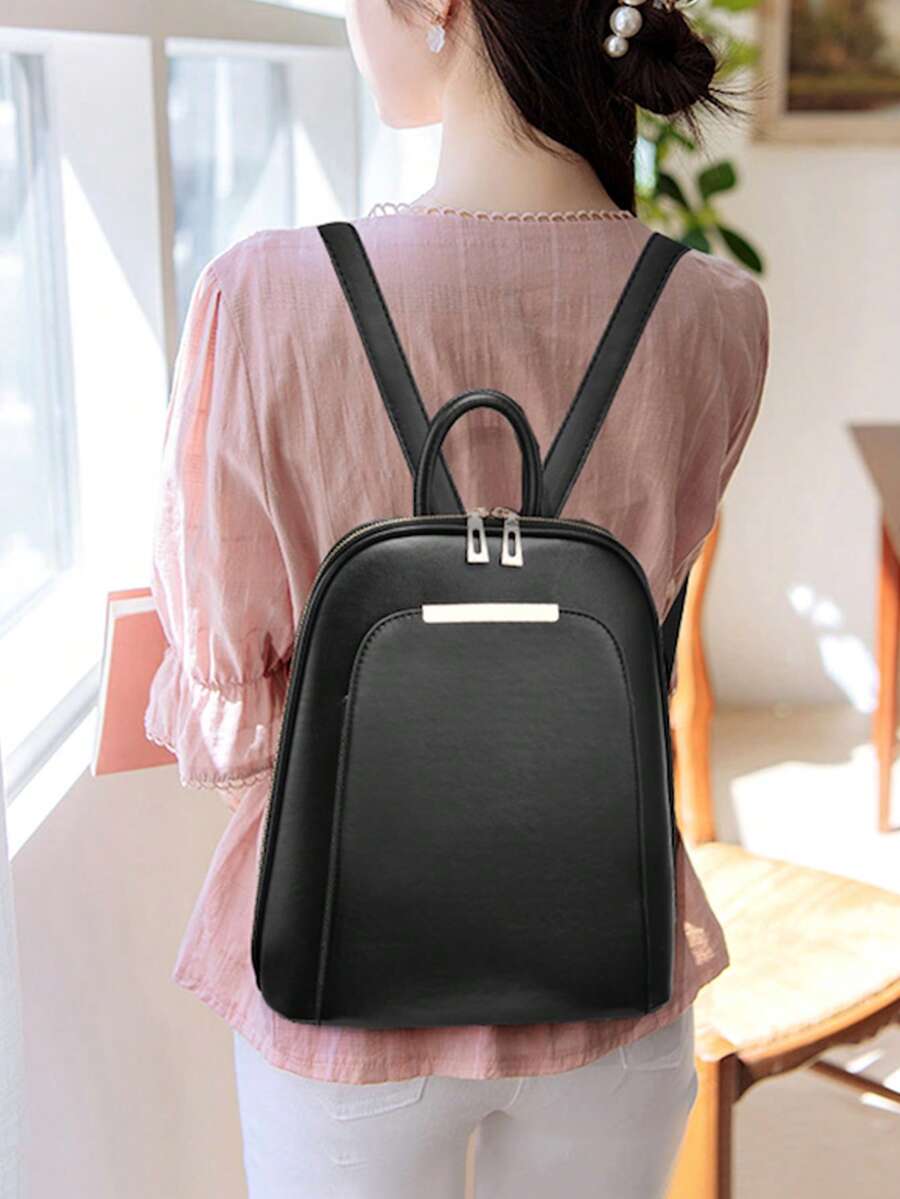 Waterproof Lightweight Anti Theft Large Capacity White Backpack Classic School Bag For Teen Girls College Students Outdoor Travel Essentials