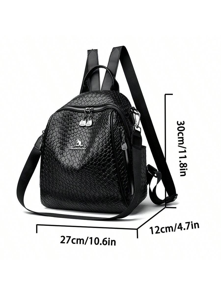 Luxury Leather Designer Backpack For Women Large Capacity Multifunctional Travel Shoulder Bag Fashion High Quality Girl School Bookbag