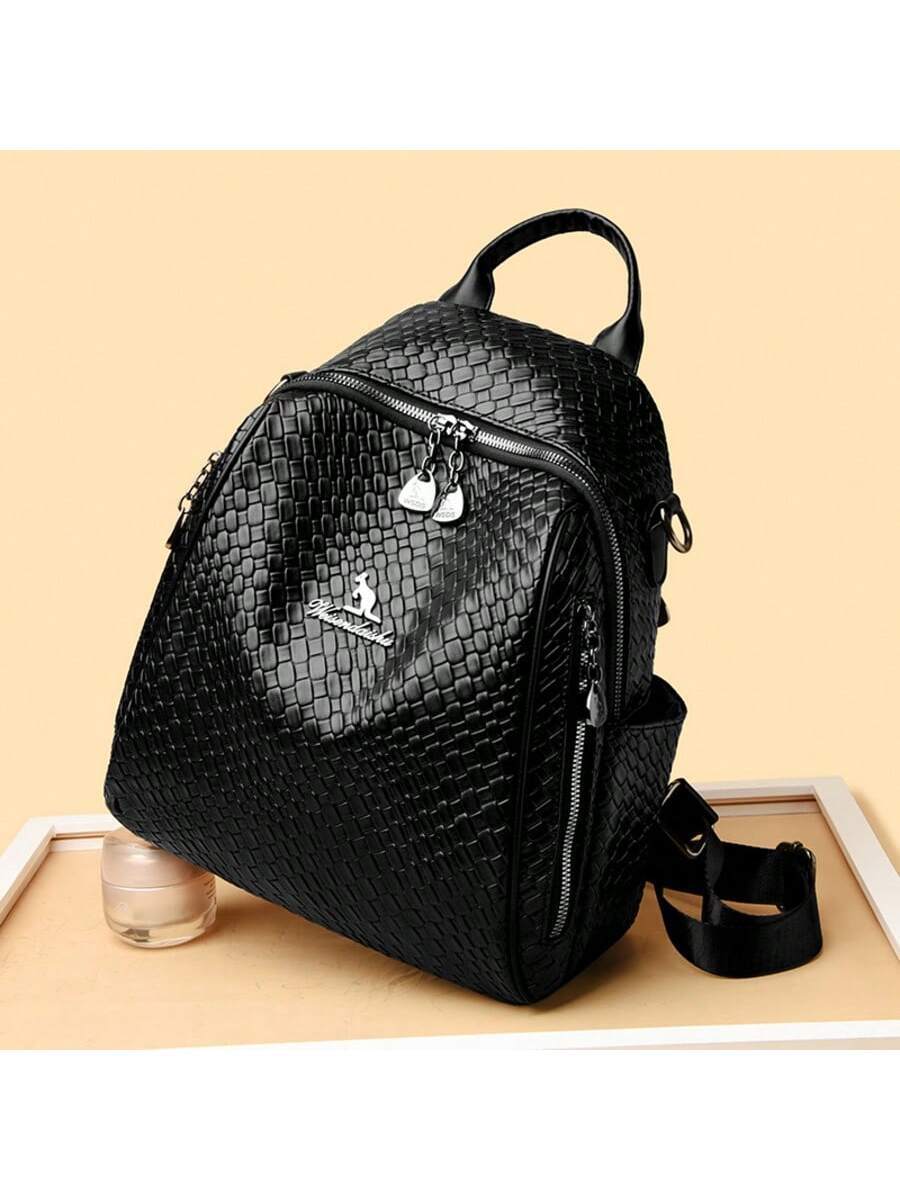 Luxury Leather Designer Backpack For Women Large Capacity Multifunctional Travel Shoulder Bag Fashion High Quality Girl School Bookbag