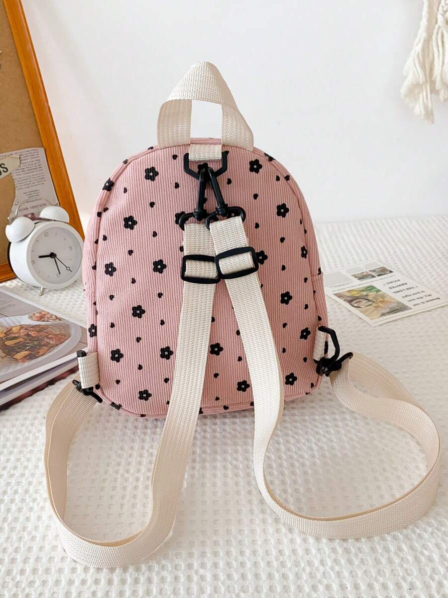 Cute Corduroy Lightweight Large Capacity Backpack For School Travel Teen Girls College Women Casual Rucksack Preppy Back To School Essentials