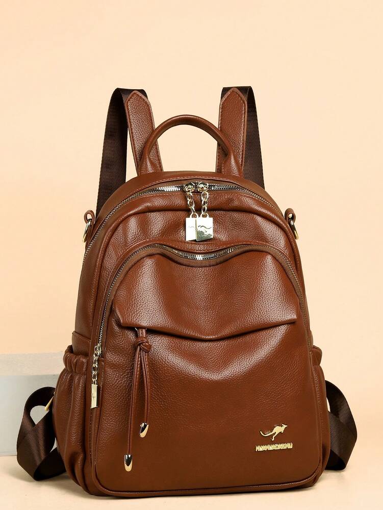 High Quality Leather Backpack For Women Girls Multifunctional Shoulder Bag Travel Backpack Casual Fashion School Bag Student Daypack