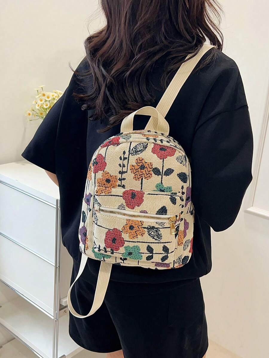 Minimalist Casual Versatile Large Capacity Backpack For Women Teen Girls College Students Outdoor Travel School Bag Preppy Back To School