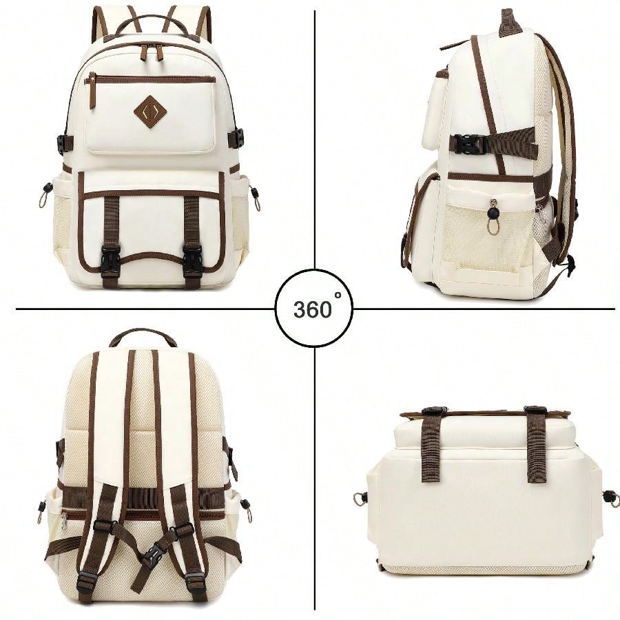 Laptop Backpack 15 17 Inch Waterproof Large Capacity Student School Bag For Women Men Kids Teens College Elementary High School Travel