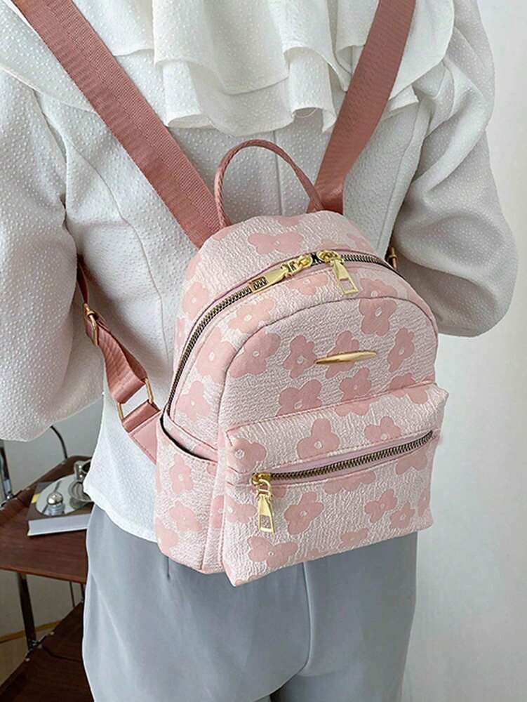 Corduroy Laptop Work Backpack For Women Small Waterproof Campus Daypack Business Commuting Travel Shoulder Bag Multi Pocket School Bag