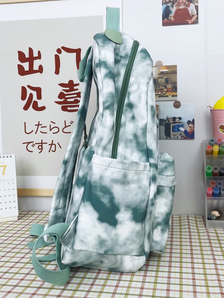 Tie Dye Large Capacity Backpack With Laptop Compartment School Bag Student Rucksack For Teen Girls Boys College Work Business Travel