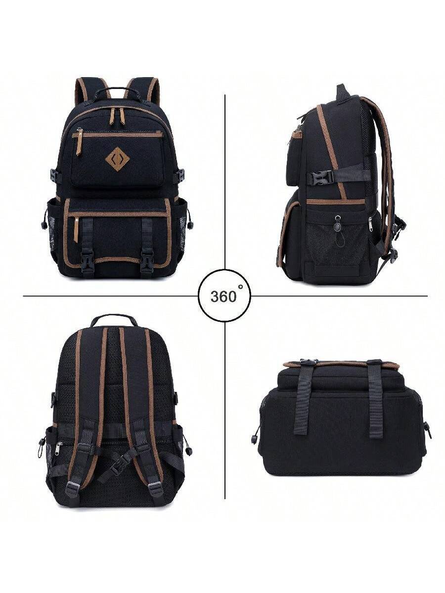Laptop Backpack 15 17 Inch Waterproof Large Capacity Student School Bag For Women Men Kids Teens College Elementary High School Travel