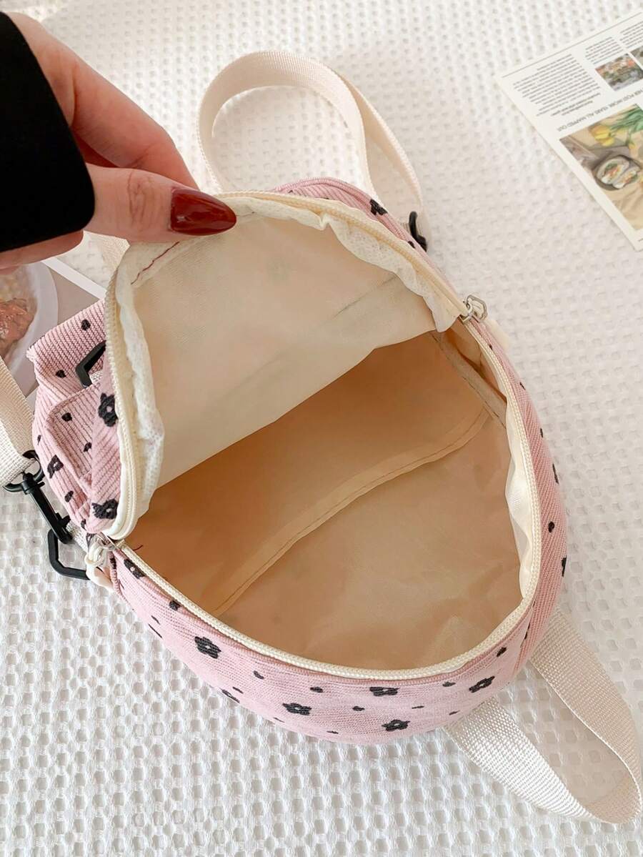 Cute Corduroy Lightweight Large Capacity Backpack For School Travel Teen Girls College Women Casual Rucksack Preppy Back To School Essentials