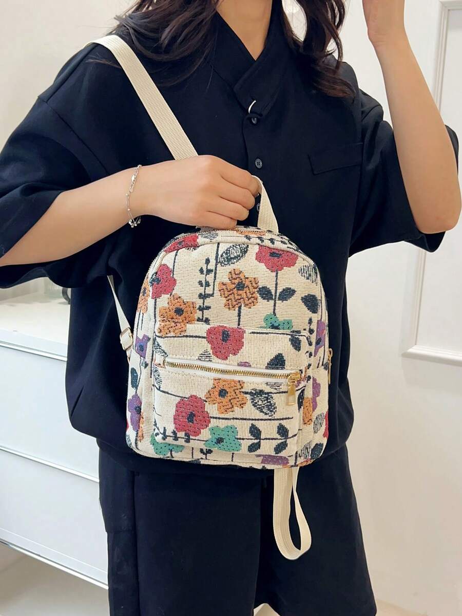 Minimalist Casual Versatile Large Capacity Backpack For Women Teen Girls College Students Outdoor Travel School Bag Preppy Back To School