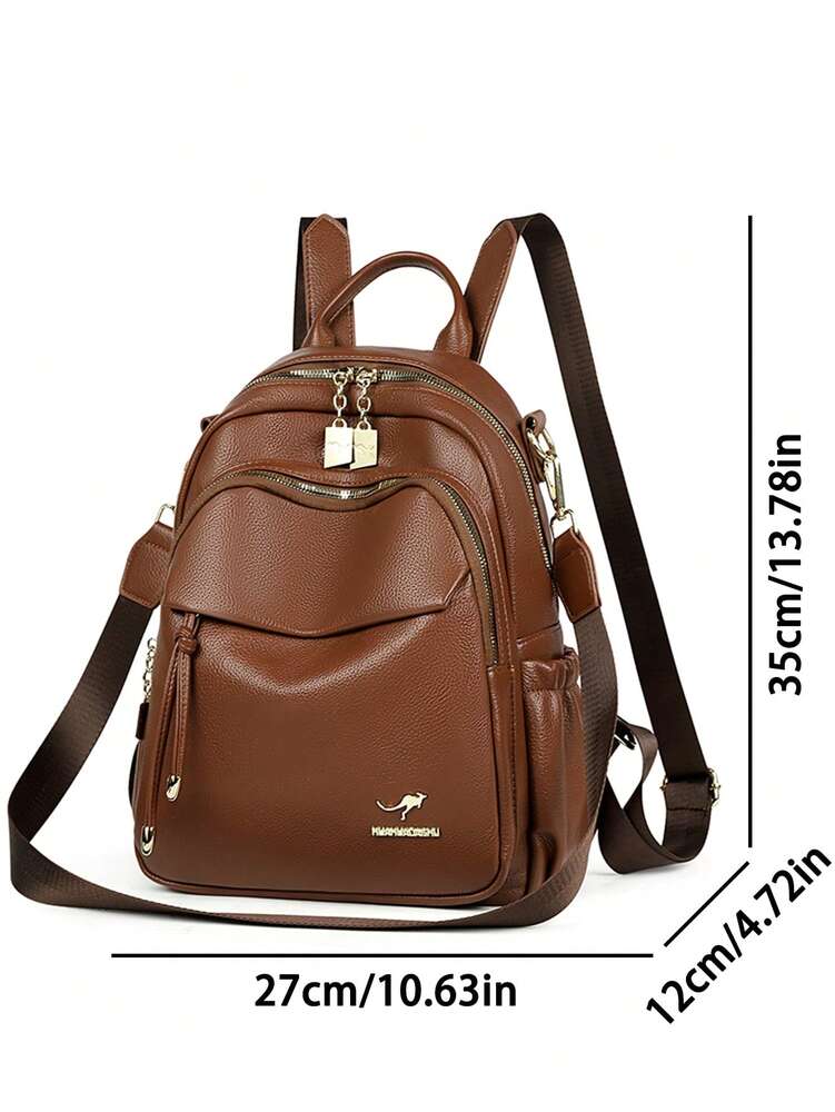 High Quality Leather Backpack For Women Girls Multifunctional Shoulder Bag Travel Backpack Casual Fashion School Bag Student Daypack